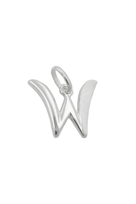 PENDANT INITIAL W SILVER 925