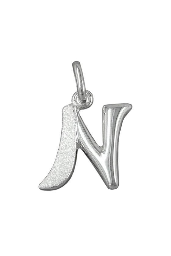 PENDANT INITIAL N SILVER 925