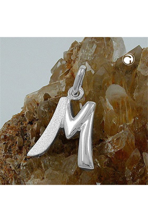 PENDANT INITIAL M SILVER 925