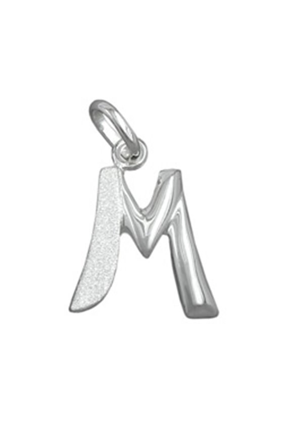 PENDANT INITIAL M SILVER 925