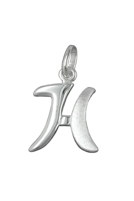 PENDANT INITIAL H SILVER 925