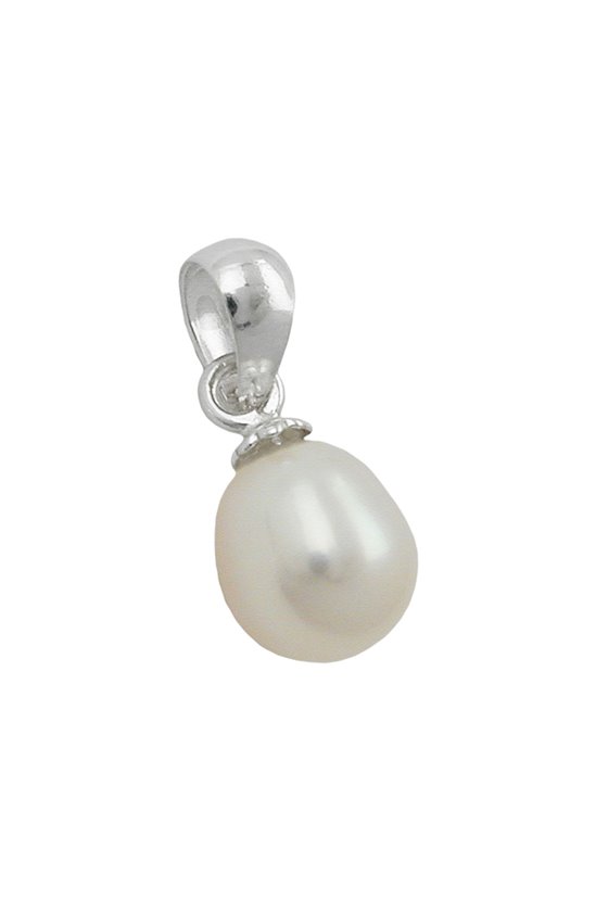 PENDANT PEARL 6X8MM SILVER 925