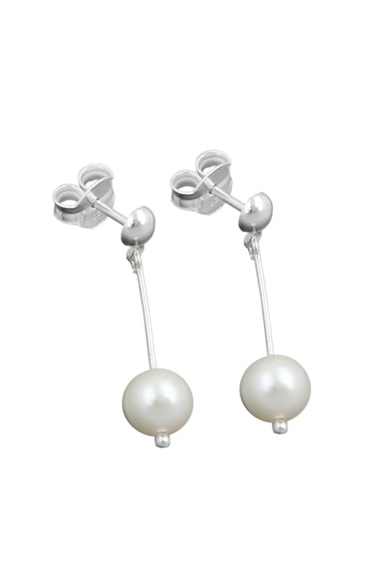 STUD EARRINGS FRESHWATER PEARLS SILVER 925