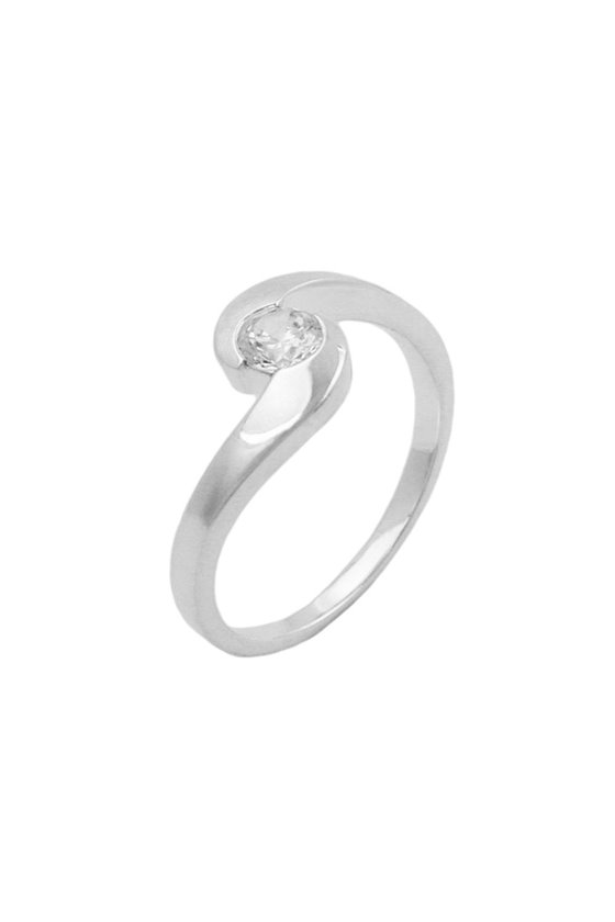 RING ROUND ZIRCONIA SILVER 925