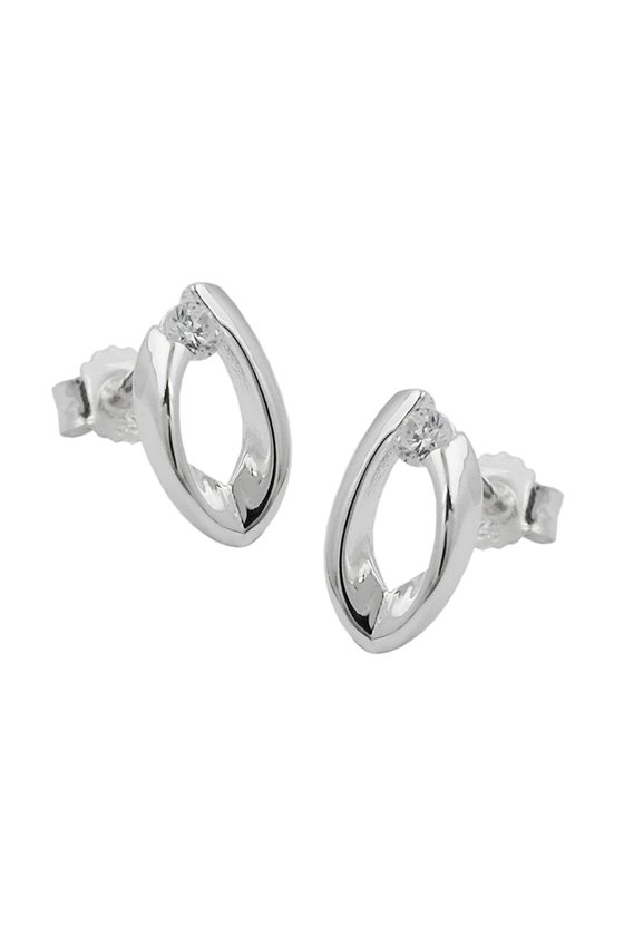 STUD EARRINGS ZIRCONIA SILVER 925