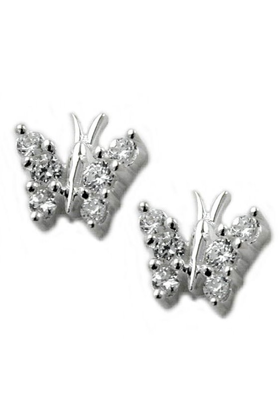 EARRINGS BUTTERFLIES SILVER 925