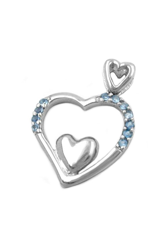 PENDANT HEART WITH ZIRCONIA SILVER 925