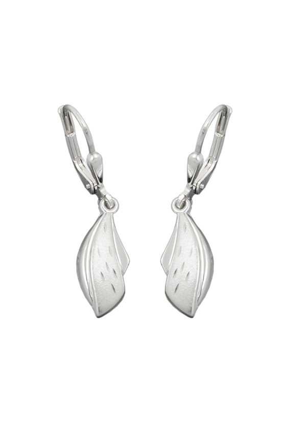 LEVERBACK EARRINGS DIAMOND CUT SILVER 925