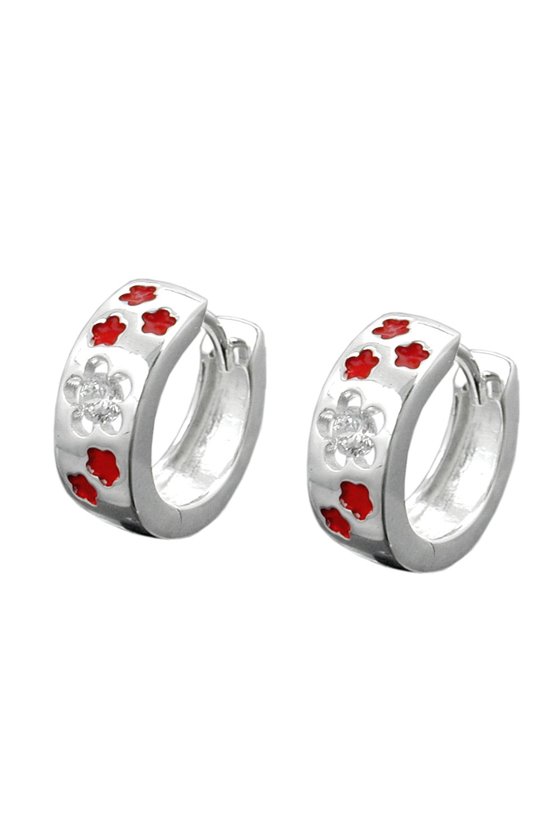 HOOP EARRINGS ZIRCONIA SILVER 925