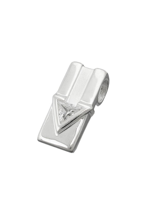 PENDANT SHINY/ MATTE CZ SILVER 925