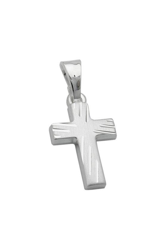 PENDANT CROSS DIAMOND CUT SILVER 925