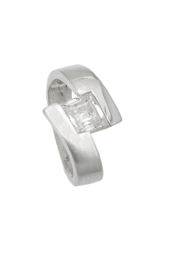 PENDANT OVAL RING CZ SILVER 925