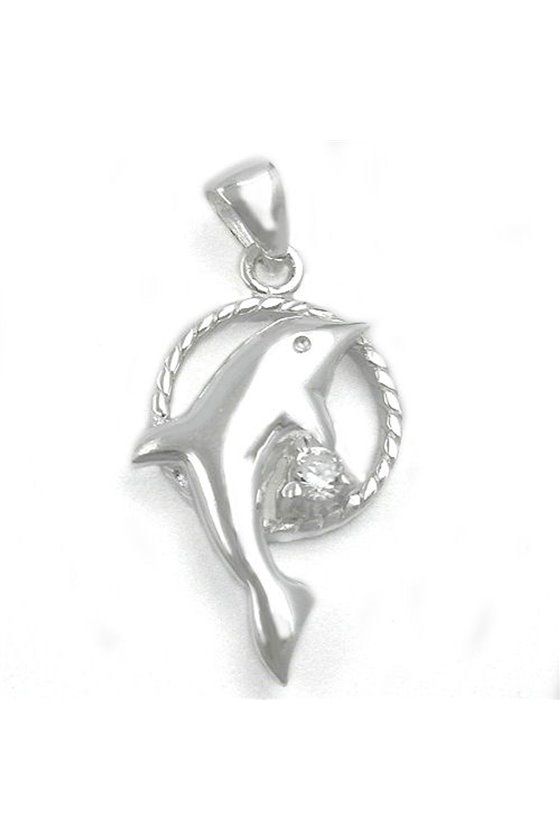PENDANT DOLPHIN ZIRCONIA SILVER 925