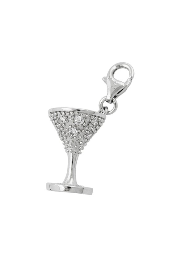 PENDANT CHARM CUP WITH ZIRCONIAS 925