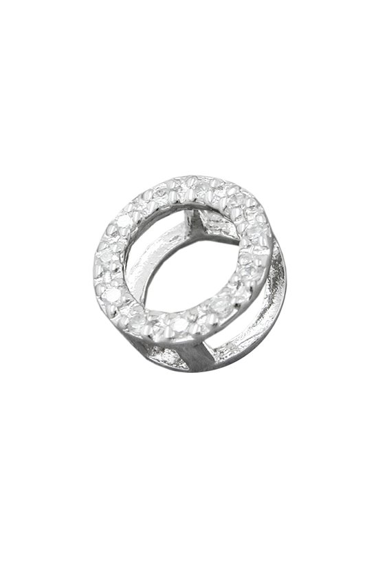 PENDANT RING WITH ZIRCONIA SILVER 925