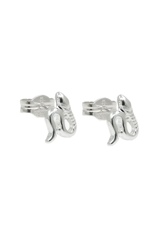 STUD EARRINGS SMALL SNAKES SILVER 925