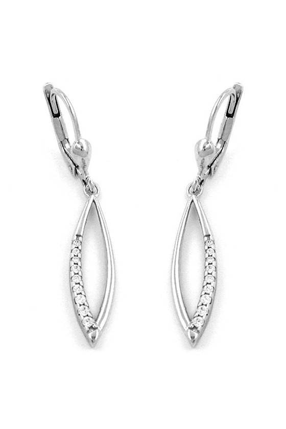 LEVERBACK EARRINGS ZIRCONIA SILVER 925