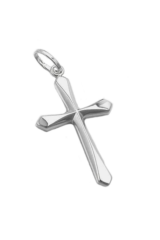 PENDANT CROSS SHINY SILVER 925