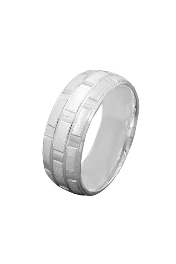 RING MATT AND SHINY SILVER 925