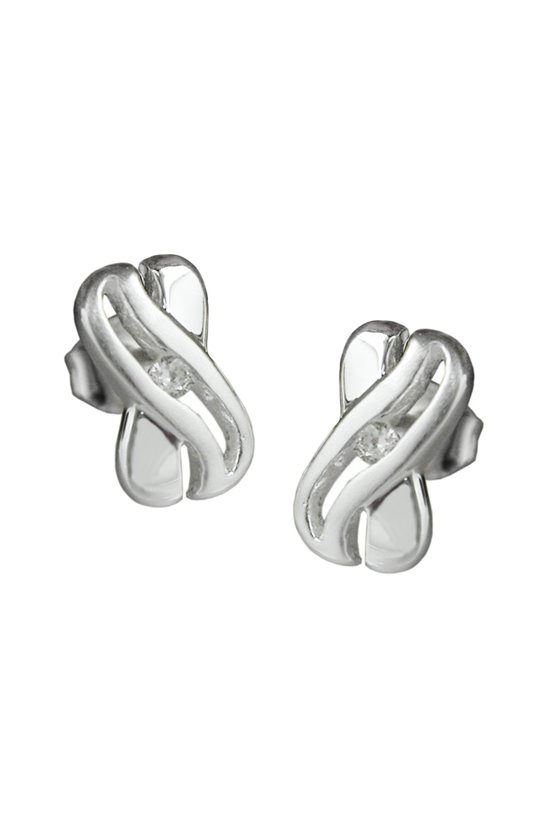 EARSTUDS CUBIC ZIRCONIA SILVER 925