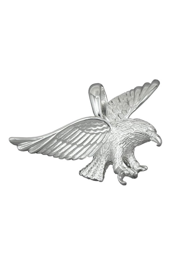 PENDANT EAGLE 40MM WIDE SILVER 925