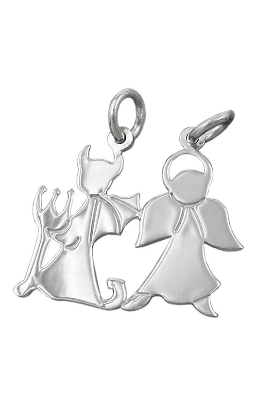 PENDANT FRIENDSHIP ANGEL-DEVIL SILVER 925