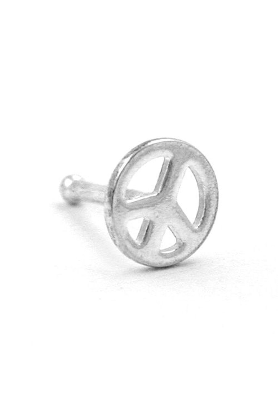 NOSE STUD-BONE PEACE SILVER 925