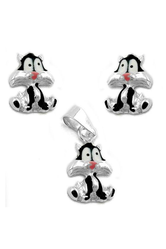 SET FOR KIDS SYLVESTER CAT SILVER 925