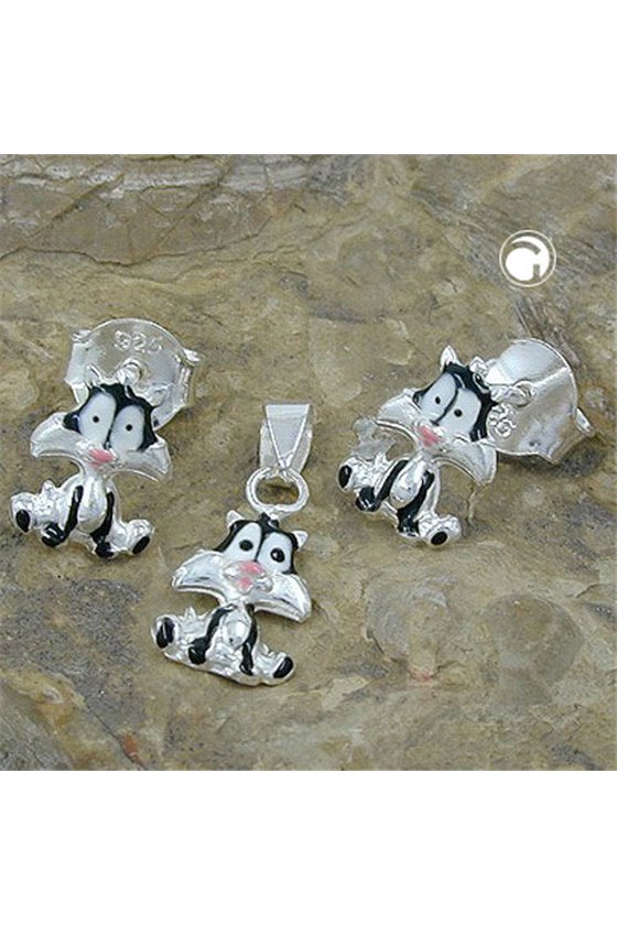 SET FOR KIDS SYLVESTER CAT SILVER 925