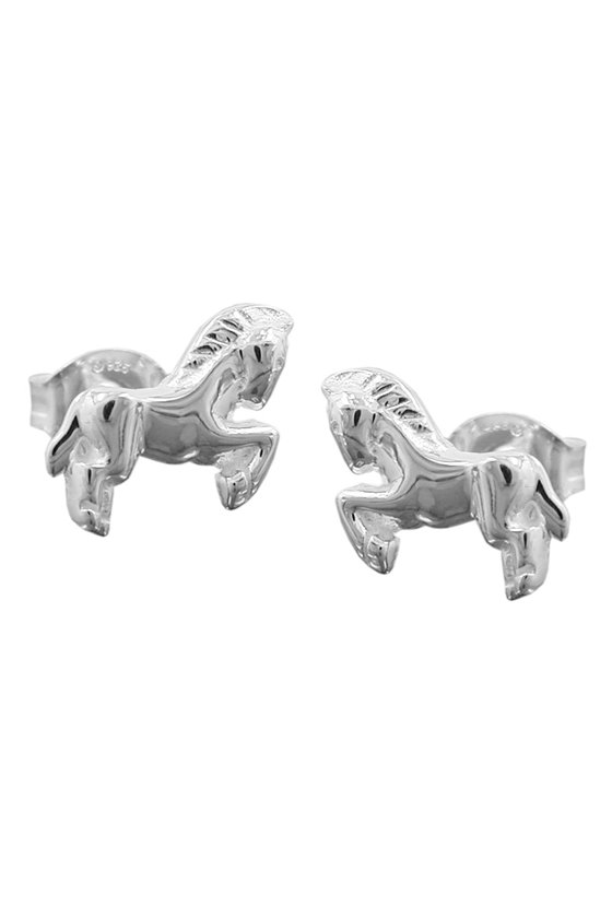 EARRINGS HORSES SILVER 925