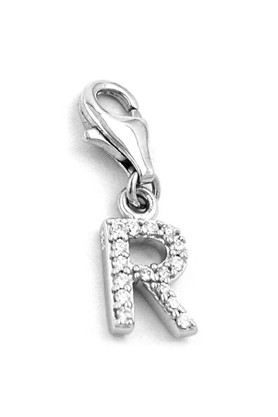 PENDANT CHARM LETTER R SILVER 925