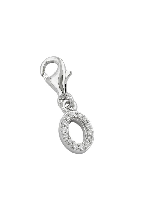 PENDANT CHARM LETTER O SILVER 925