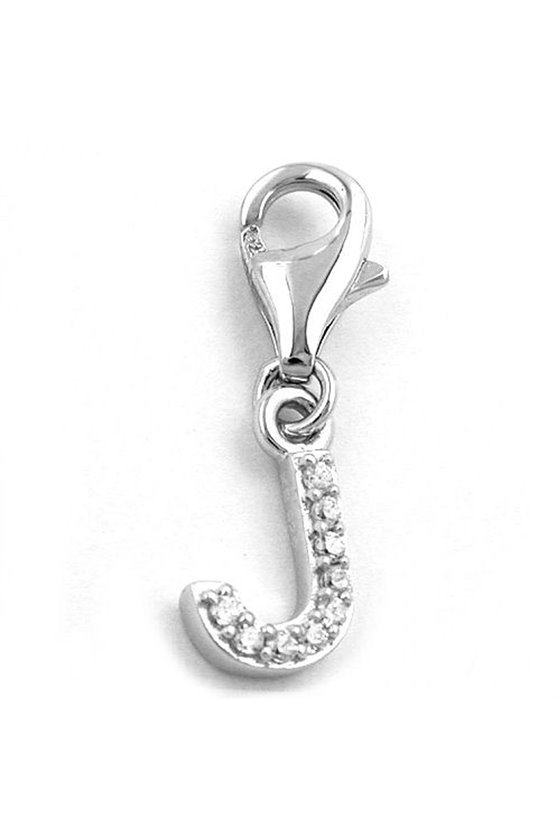 PENDANT CHARM LETTER J SILVER 925