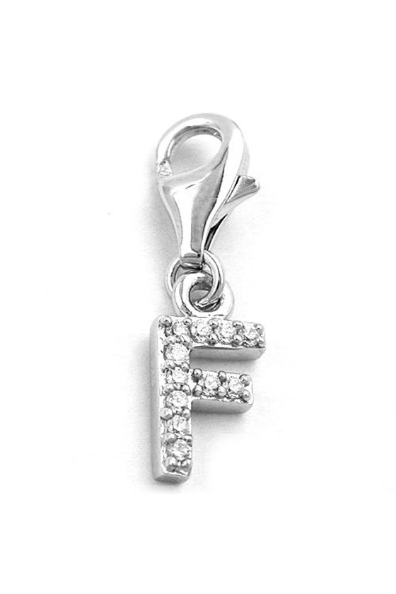 CHARM LETTER F SILVER 925