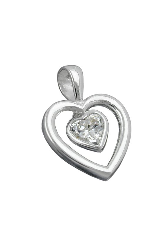 PENDANT HEART MOVEABLE SILVER 925