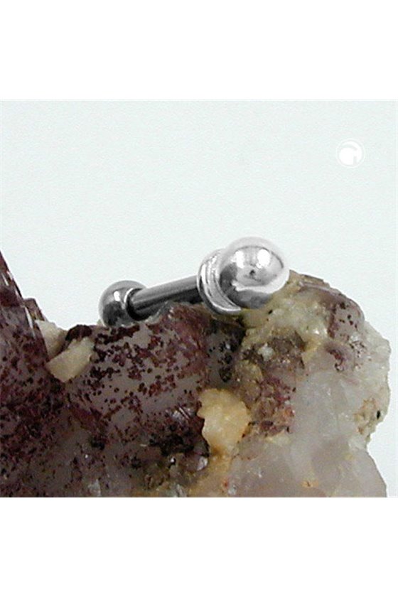 NAVEL/ BELLY BAR STEEL SILVER 925