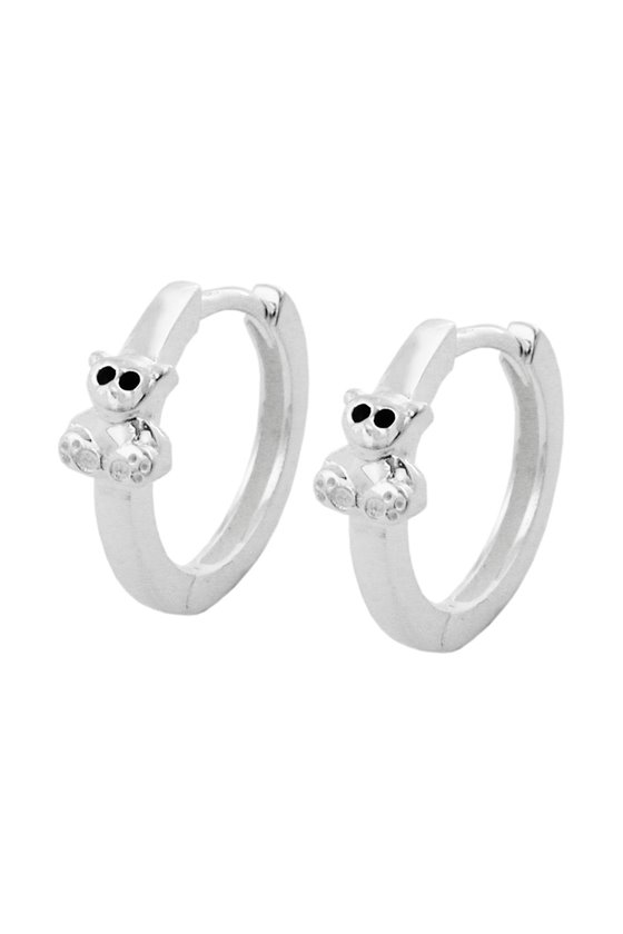 HINGED HOOPS LITTLE BEAR SILVER 925