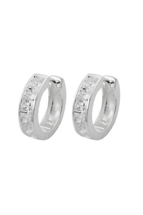 HOOP EARRINGS 12X3MM SILVER 925