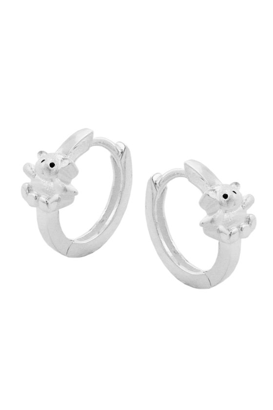 HINGED HOOPS LITTLE BEAR SILVER 925