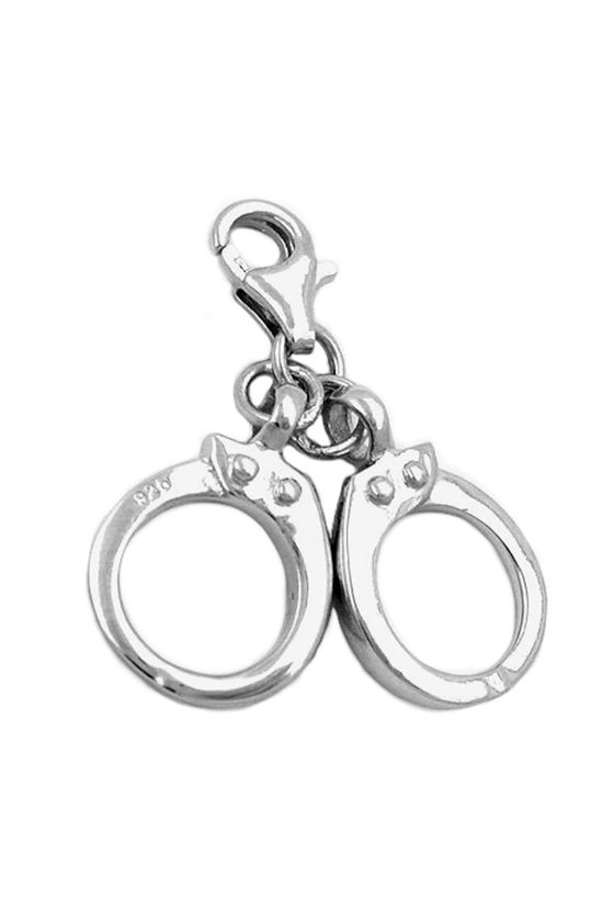 CHARM PENDANT HANDCUFFS SILVER 925