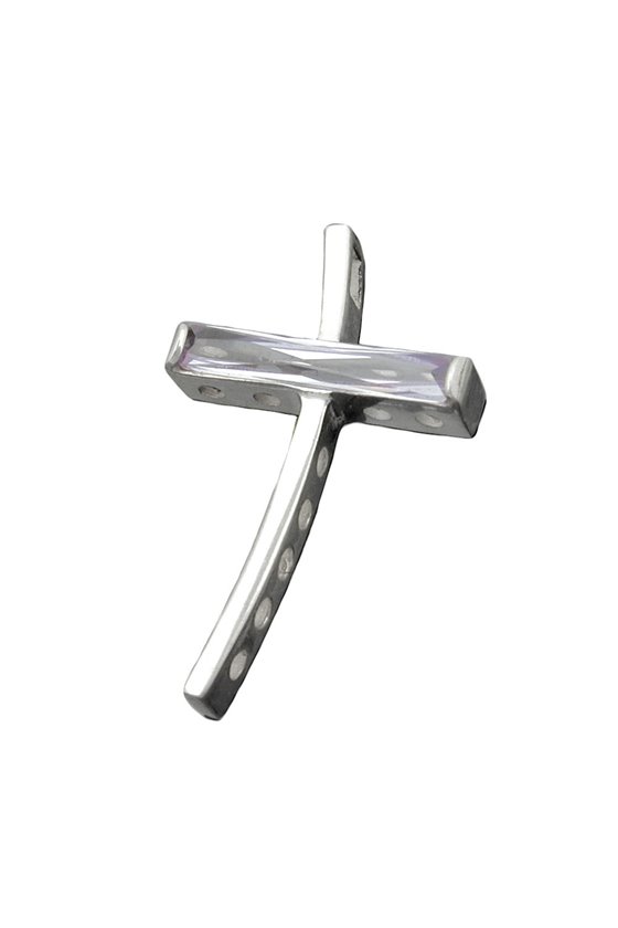 PENDANT CROSS AMETHYST SILVER 925