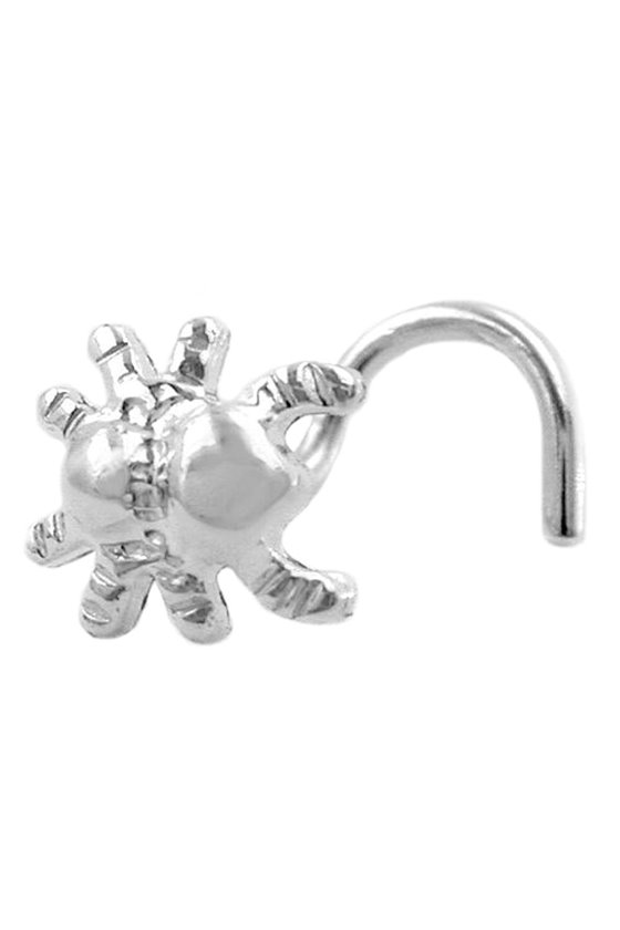 NOSE SCREW SPIDER SILVER 925