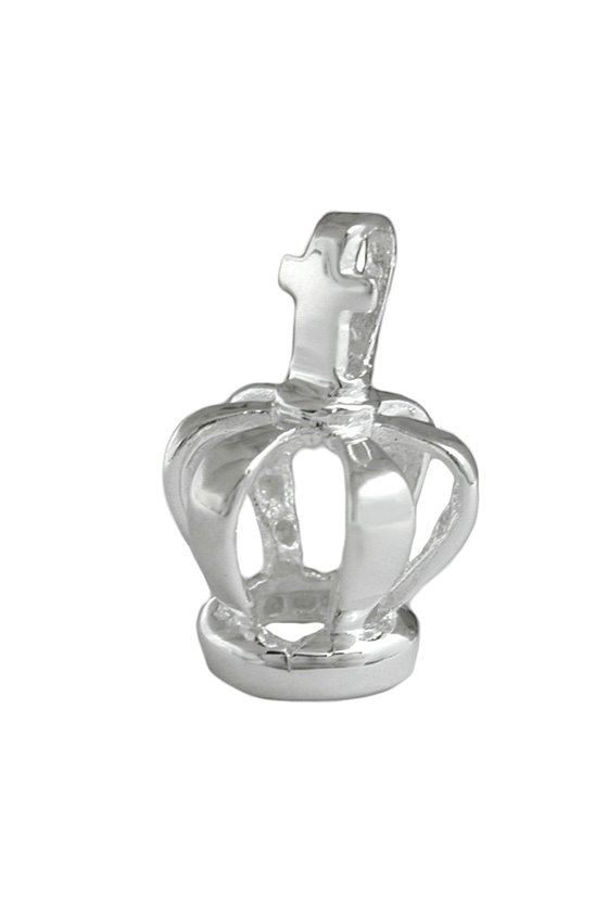 PENDANT CROWN WITH CROSS SILVER 925