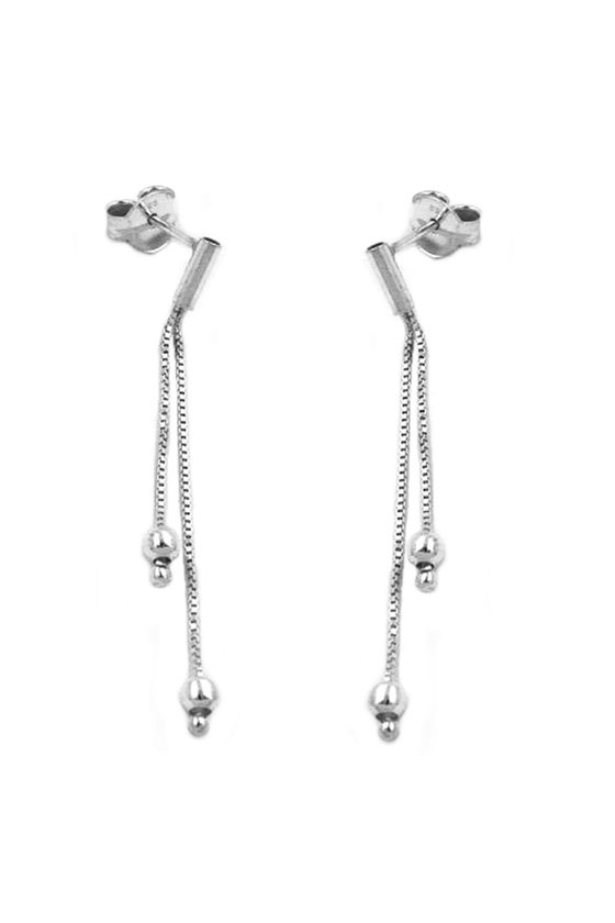 CHAIN EARRINGS SILVER 925