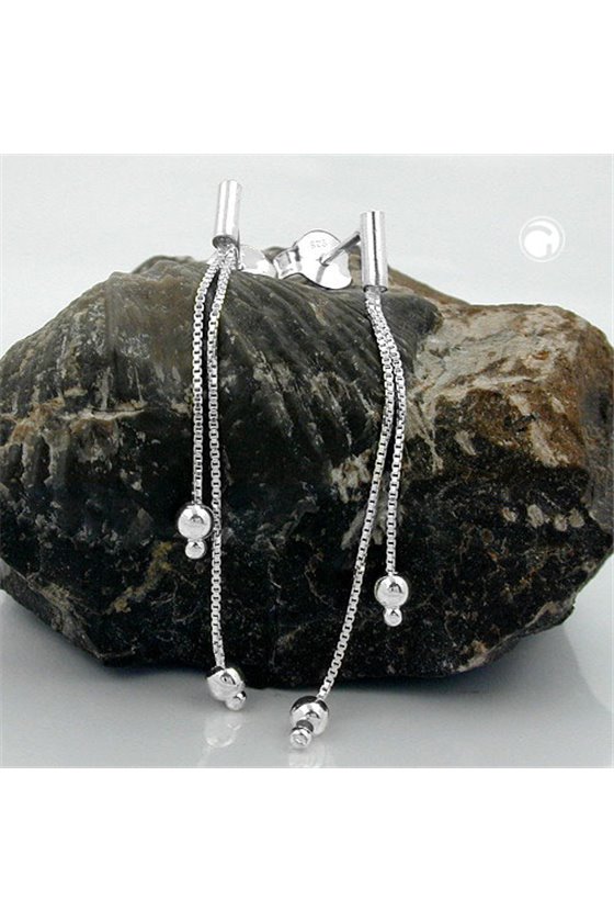 CHAIN EARRINGS SILVER 925