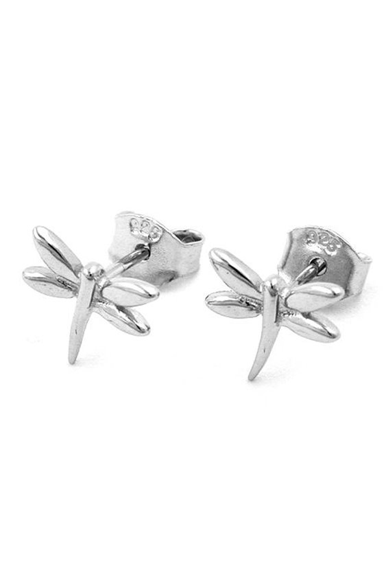 EARSTUDS DRAGON-FLY SILVER 925