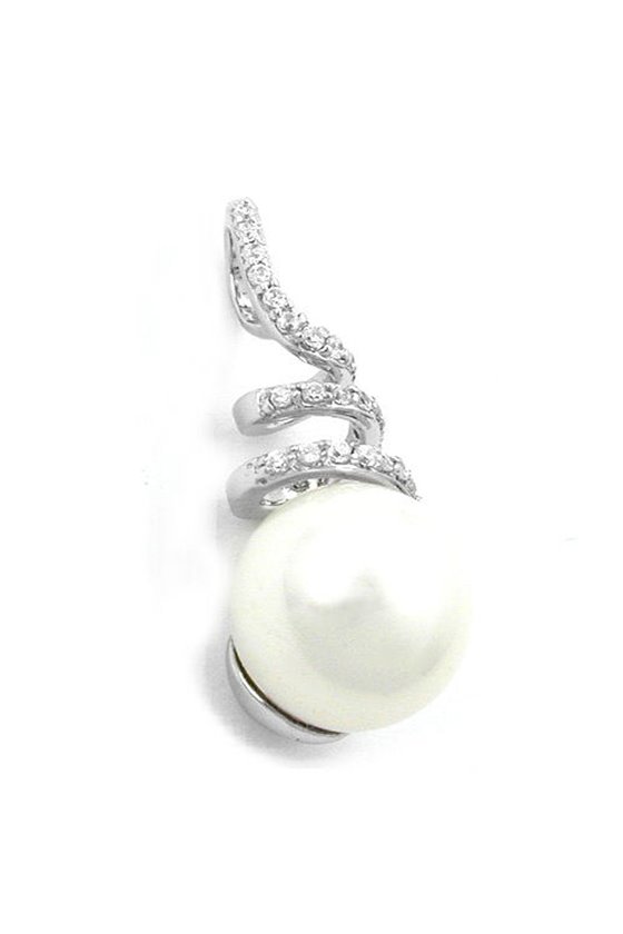 PENDANT PEARL AND ZIRCONIAS SILVER 925