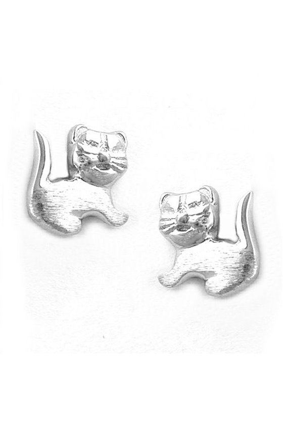 EARSTUDS CAT SILVER 925