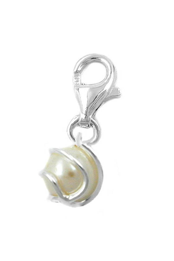 PENDANT CHARM IMITATION PEARL SILVER 925