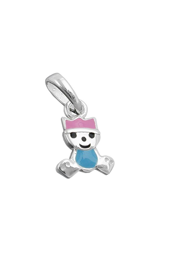 PENDANT LITTLE KING PINK/ BLUE SILVER 925